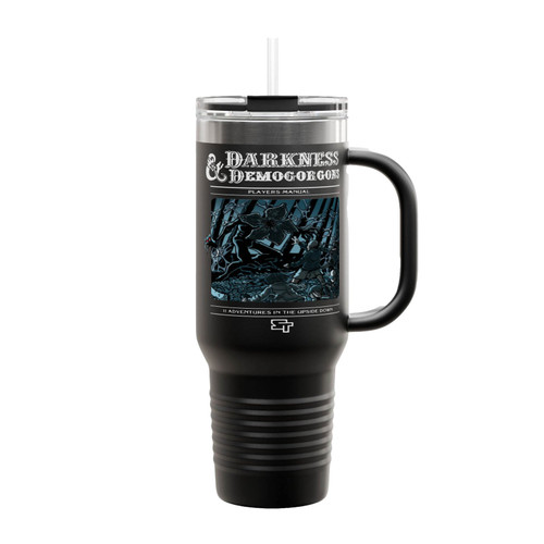 Stranger Things And D&D Inspired Darkness & Demogorgons Insulated Travel Mug