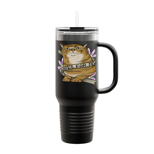 Stranger Things Justice For Mews 1 Insulated Travel Mug