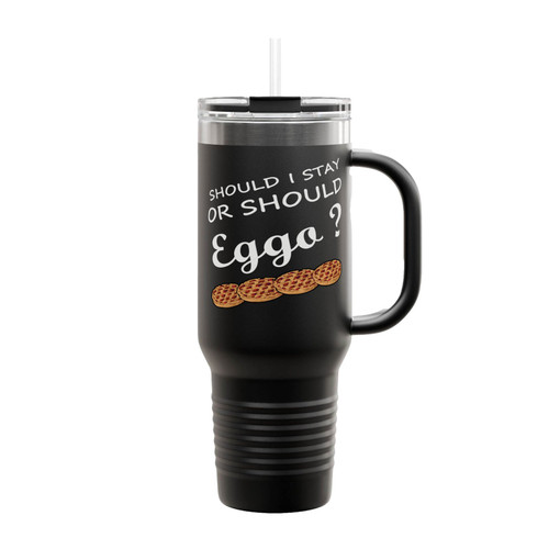 Stranger Things Waffle Should I Stay Or Should Eggo Insulated Travel Mug