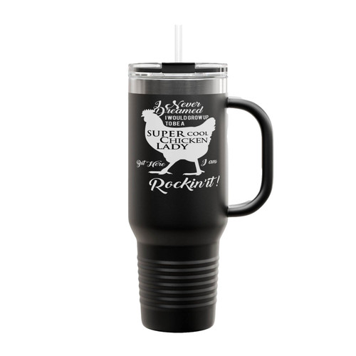 Super Cool Chicken Lady Insulated Travel Mug