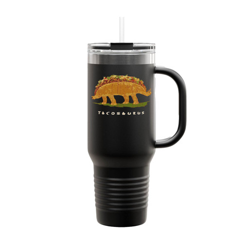 Taco Dinosaur Tacosaurus Stegosaurus Insulated Travel Mug
