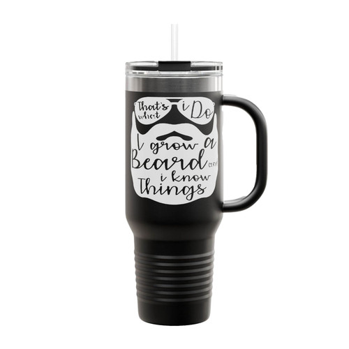 That's What I Do Beard Funny Insulated Travel Mug