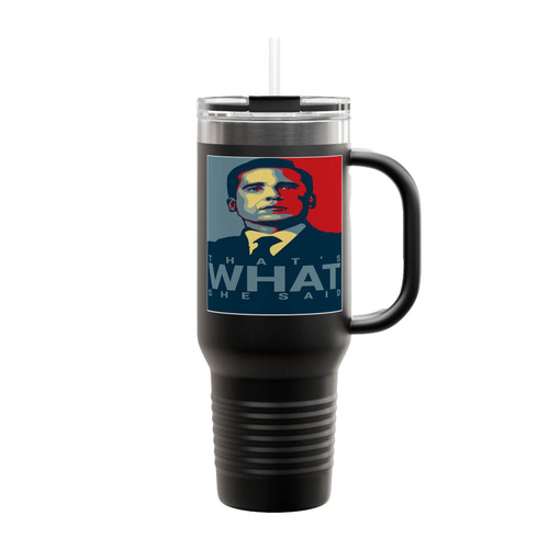 That's What She Said Funny Michael Scott Insulated Travel Mug