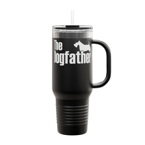 The Dogfather Scottish Terrier Insulated Travel Mug