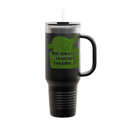 The Greatest Teacher, Failure Is Yoda Star Wars Insulated Travel Mug
