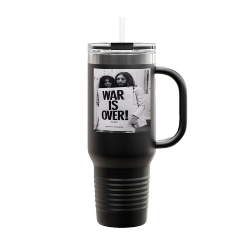 The War Is Over John Lennon Retro Insulated Travel Mug