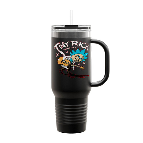 Tiny Vs The Old Rick And Morty Insulated Travel Mug