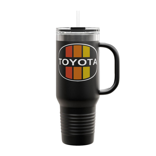 Toyota Retro Stripes Logo Insulated Travel Mug