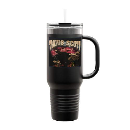 Travis Scott Pen And Pixel Logo Insulated Travel Mug