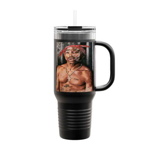 Tupac Shakur Hip Hop Insulated Travel Mug