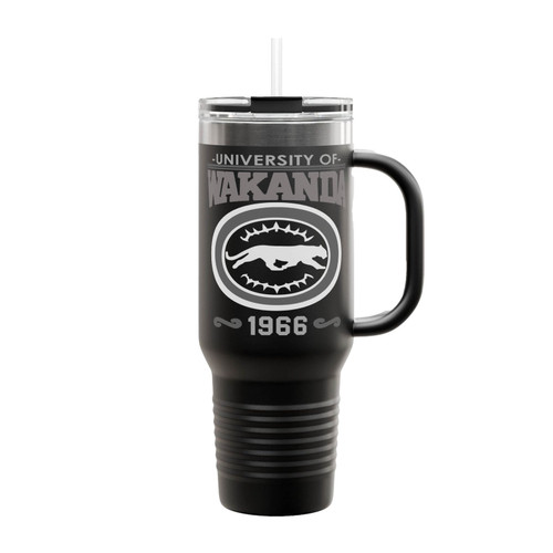 University Of Wakanda Black Panther Insulated Travel Mug