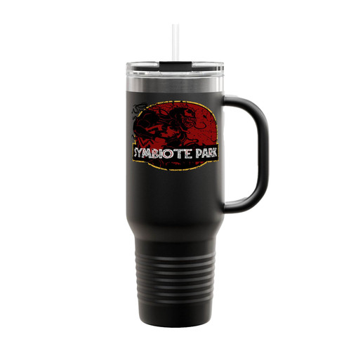 Venom Jurassic Park Logo Insulated Travel Mug