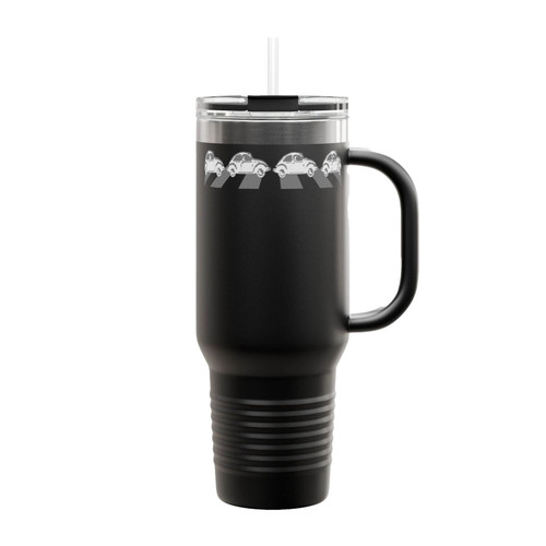 Vw Beetle Beatles Abbey Road Zebra Crossing Bug Vintage Insulated Travel Mug
