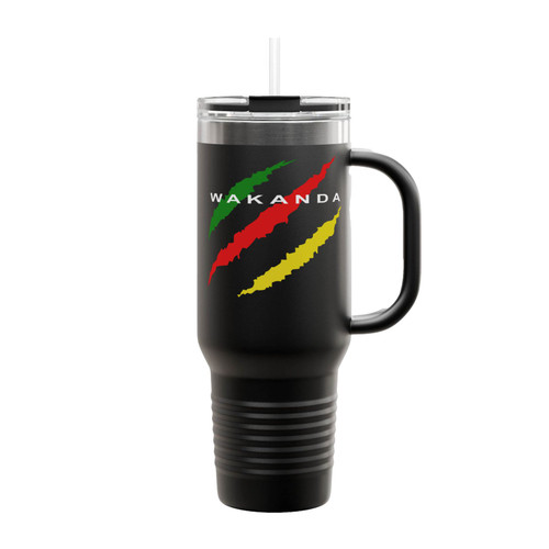Wakanda Forever Africa Black Panther Insulated Travel Mug