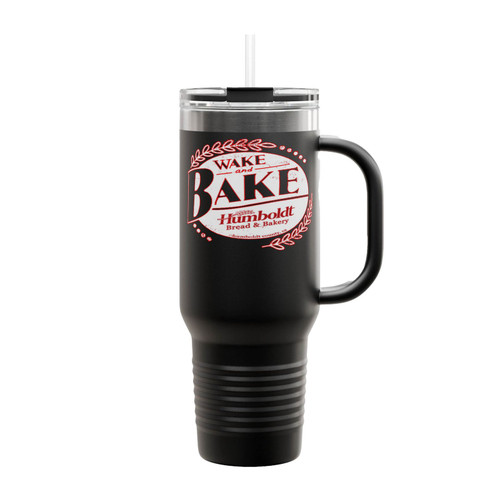 Wake And Bake Funny Marijuana Insulated Travel Mug