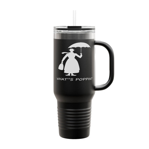 What's Poppin Mary Poppin Insulated Travel Mug