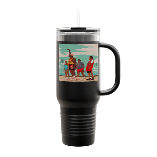 White Men Can't Jump Art Insulated Travel Mug