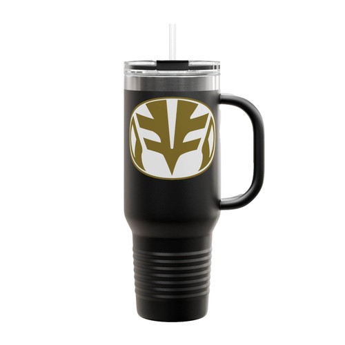 White Power Ranger Coin Insulated Travel Mug