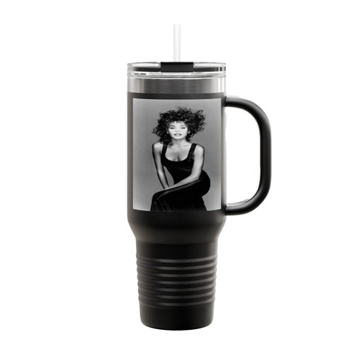 Whitney Houston The Bodyguard Bobby Brown How Will I Know I Will Always Love You R&B Pop Soul Gospel Music Insulated Travel Mug