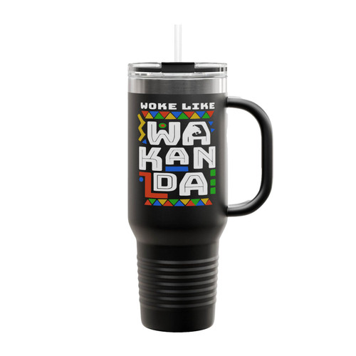 Woke Like Wakanda Black Panther Insulated Travel Mug