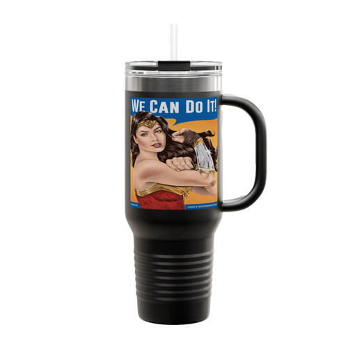 Wonder Riveter Wonder Woman We Can Do It Insulated Travel Mug