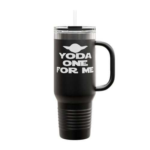 Yoda One For Me Star Wars Parody You Are The One For Me Insulated Travel Mug
