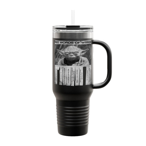 Yoda Words Of Wisdom Insulated Travel Mug