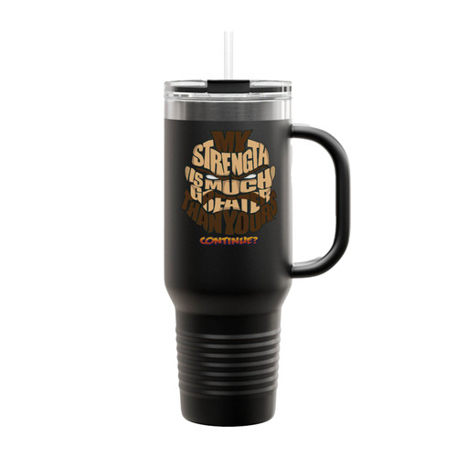 Zangief Wins Typography Insulated Travel Mug
