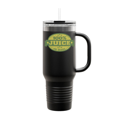 100% Juice No Seeds Insulated Travel Mug