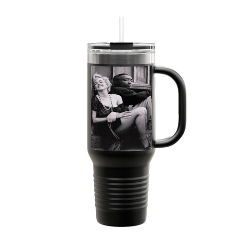 2Pac And Marilyn Monroe Insulated Travel Mug