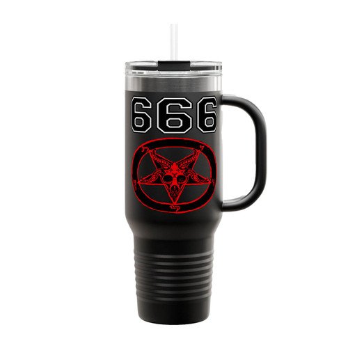 666 Zippered 1 Insulated Travel Mug
