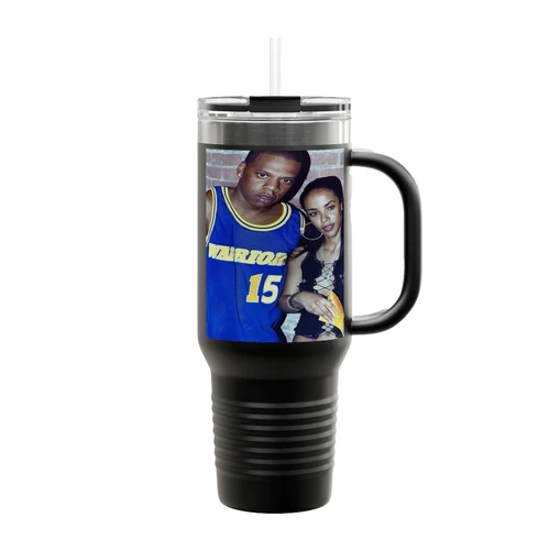 Aaliyah And Jay Z Insulated Travel Mug