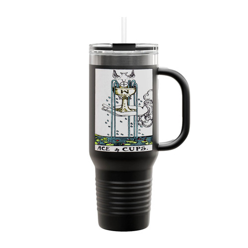 Ace Of Cups Tarot Card Insulated Travel Mug