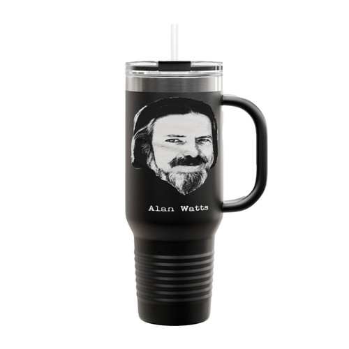 Alan Watts Zen Buddhist Philosophy Insulated Travel Mug