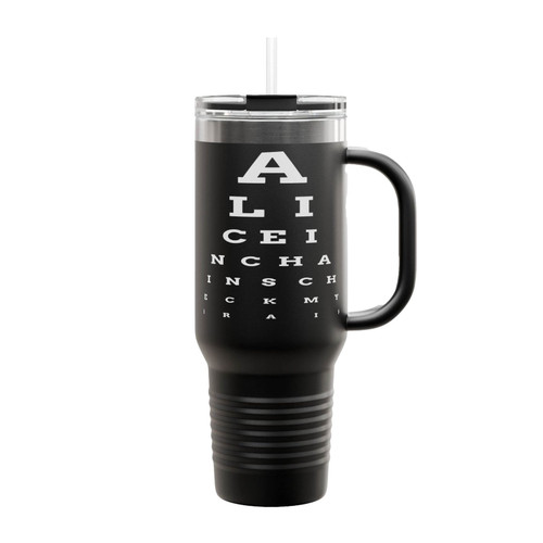 Alice In Chains Eye Chart Insulated Travel Mug