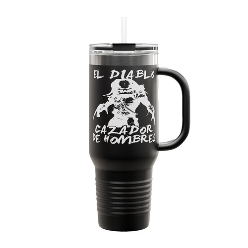 Alien Vs Predator Avp Arnold Schwarzenegger Insulated Travel Mug