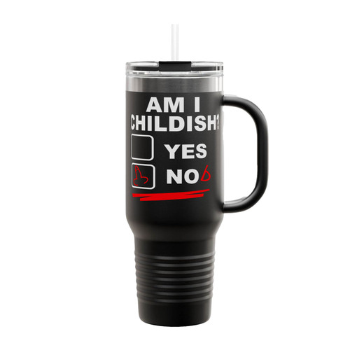 Am I Childish Insulated Travel Mug