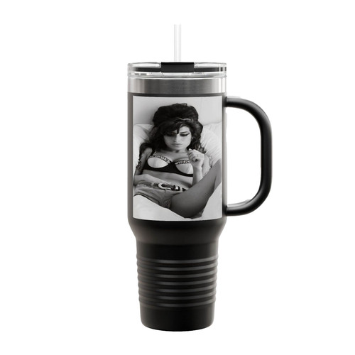 Amy Whitehouse Bed Insulated Travel Mug