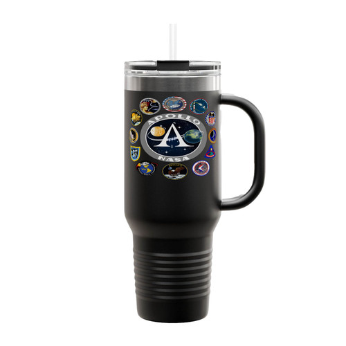 Apollo Missions Patch Insulated Travel Mug