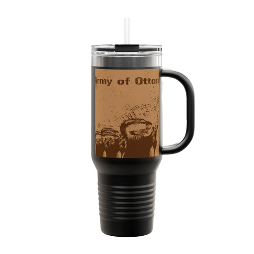 Army Of Otters Insulated Travel Mug