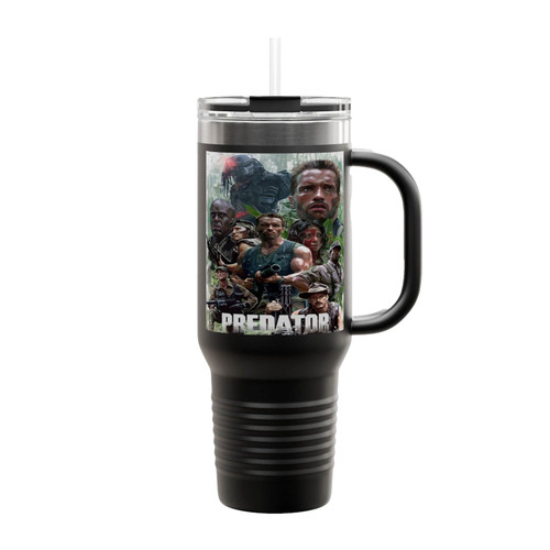 Arnold Schwarzenegger The Predator Alien Insulated Travel Mug