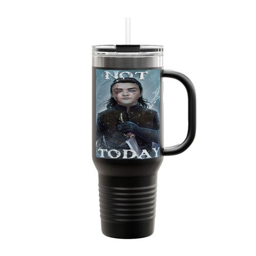 Arya Stark Not Today 1 Insulated Travel Mug