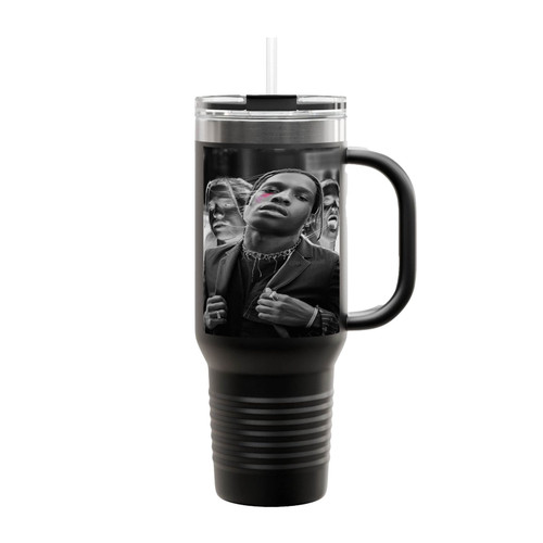 Asap Rocky Stylized Photo Insulated Travel Mug