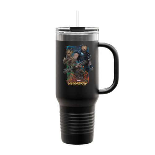 Avengers Infinity War Thor Rocket And Groot Insulated Travel Mug