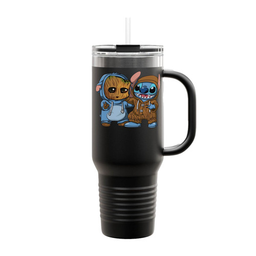Baby Groot Stitch Insulated Travel Mug