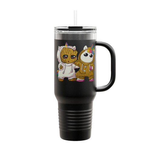 Baby Groot Unicorn Insulated Travel Mug