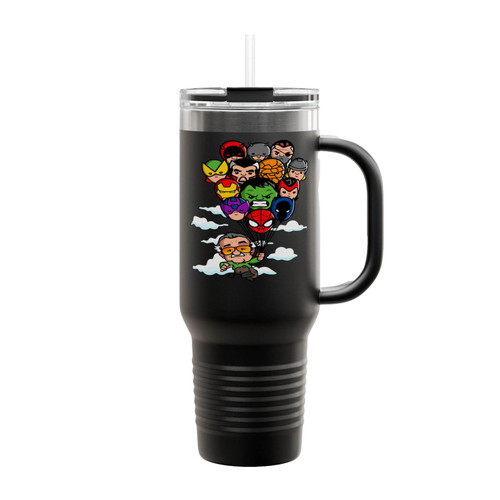 Balloon Stan Superhero Character Insulated Travel Mug