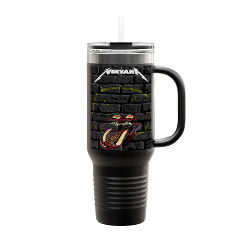 Band Rock And Roll Logo Art Insulated Travel Mug