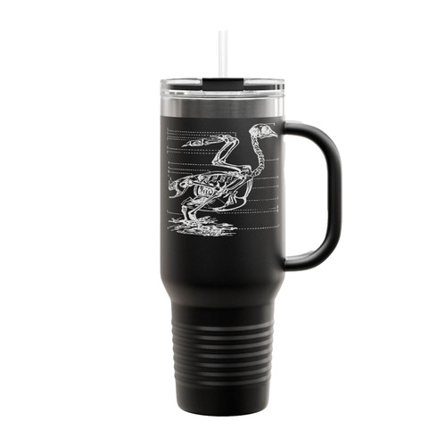 Bird Skeleton Anatomy Insulated Travel Mug