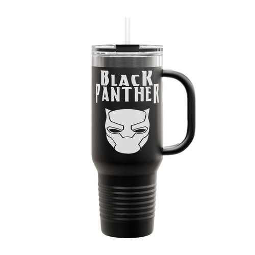 Black Panther Marvel Superhero Insulated Travel Mug